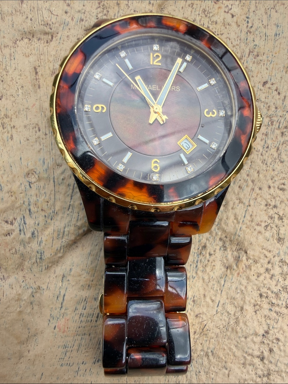 Michael Kors Ladies Watch MK5298 Brown Tortoise Shell Working